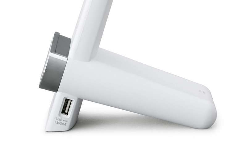 LEDデスクライトQi充電シリーズ 縦置きタイプ 調光・調色 LDL-QLDL-W ホワイト デスクライト LED 調光 調色 ワイヤレス充電 おしゃれ アイリスオーヤマ スタンドタイプ Qi充電 勉強 テレワーク