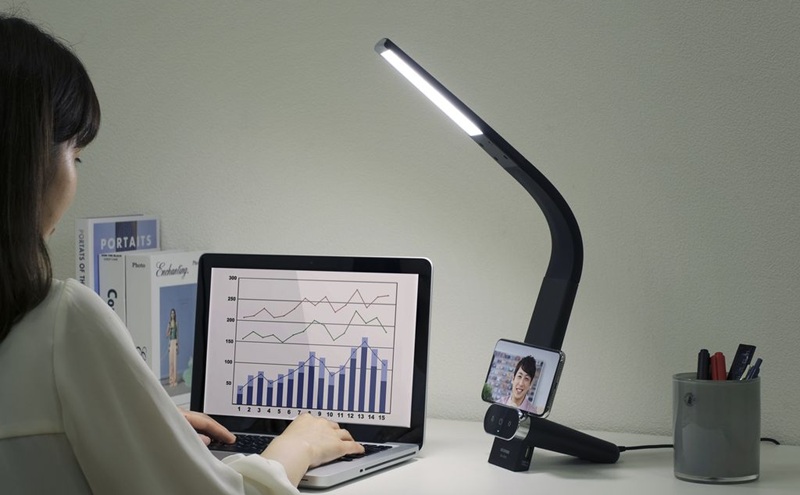 LEDデスクライトQi充電シリーズ 縦置きタイプ 調光・調色 LDL-QLDL-B ブラック デスクライト LED 調光 調色 ワイヤレス充電 おしゃれ アイリスオーヤマ スタンドタイプ Qi充電 勉強 テレワーク