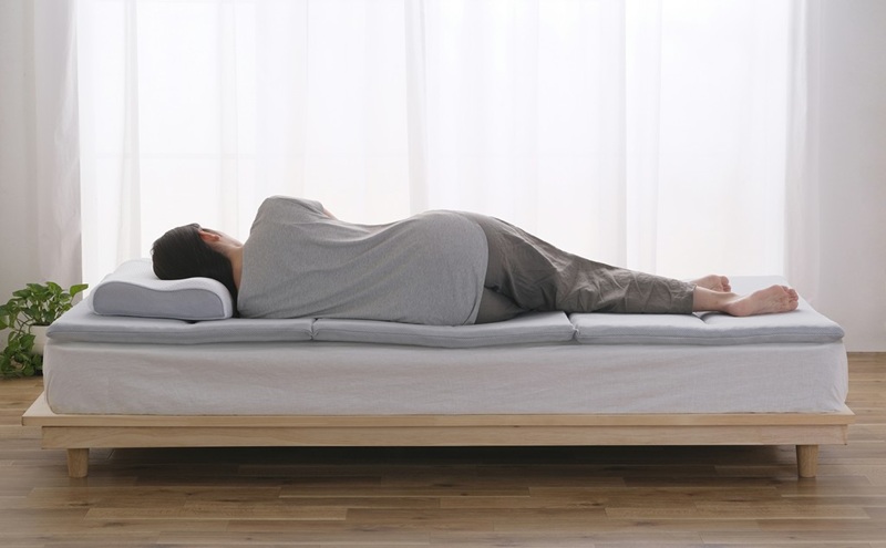 マットレス エアリーマットレス センターフィットタイプ MARS-C6S シングル 折りたたみ アイリスオーヤマ Airy 腰サポート コンパクト 寝具 ベッド 布団 洗える 通気性 折り畳み 6つ折り 車中泊