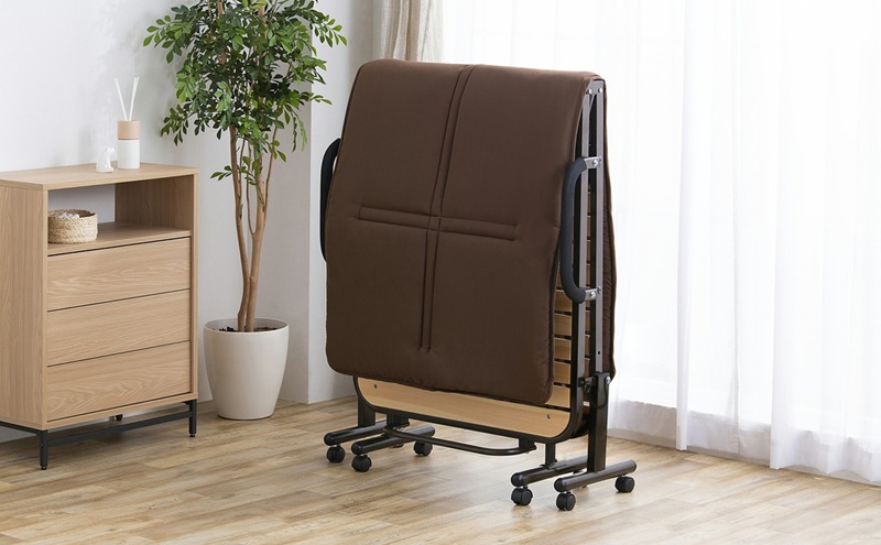 ベッド 折りたたみすのこベッド OTBSS-WH ナチュラルホワイト シングル すのこ 天然木 キャスター付き 折り畳みベッド すのこベッド 折りたたみベット 湿気 カビ対策 一人暮らし 省スペース おしゃれ アイリスオーヤマ 新生活