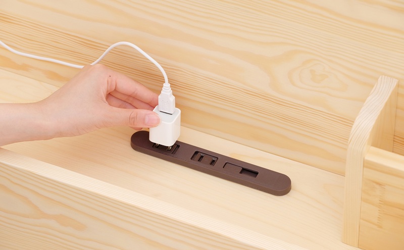 ベッド 宮付き高耐荷重すのこベッド HWBM-D ナチュラル すのこ ダブル すのこベッド 宮付き 宮付き高耐荷重 ベッドフレーム 収納 ヘッドボード ヘッドボード付き コンセント付き USBポート パイン材 高さ調節 高さ調整 調節 調整 アイリスオーヤマ