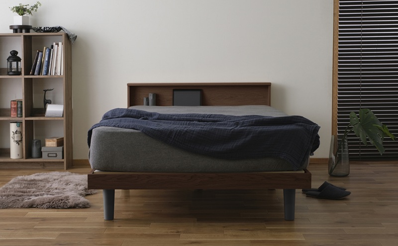 ベッド すのこベッドSD SNB-SD ブラウン アイリスオーヤマ すのこ SD セミダブル ヘッドボード付き 2口コンセント 宮付き 宮棚付き ベッドフレーム 通気性 新生活