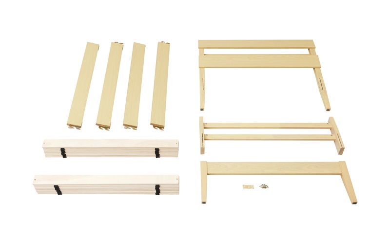 ベッド 組立簡単すのこベッド 宮付き ESB03-S ナチュラル すのこ シングル宮付き 宮付きベッド 通気性 組み立て簡単 組立