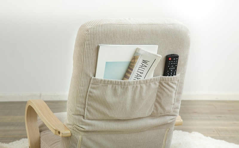 イス ウッドアームチェア回転タイプ WAC-K ベージュ 座椅子 おしゃれ シンプル 一人暮らし 椅子 回転 回転タイプ コーデュロイ リラックスチェア 1人掛けソファ 折りたたみ ギフト プレゼント アイリスオーヤマ 北欧 一人暮らし 新生活