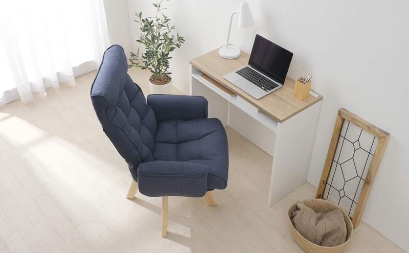 イス 回転ファブリックチェア FACN-KH ブルー 椅子 回転チェア おしゃれ 回転 ダイニング リクライニング 北欧 一人掛け チェア 肘ありタイプ 肘あり ダイニングチェア リクライニングチェア ファブリックチェア アイリスオーヤマ 新生活