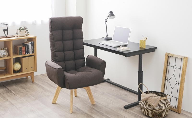 イス 回転ファブリックチェア ハイバック FACN-KHB ブラウン 椅子 回転チェア おしゃれ 回転 ダイニング リクライニング 北欧 一人掛け チェア 肘ありタイプ 肘あり ダイニングチェア リクライニングチェア ファブリックチェア アイリスオーヤマ