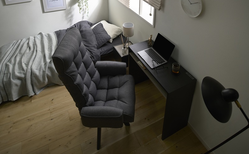 イス 回転ファブリックチェア ハイバック FACN-KHB アッシュ 椅子 回転チェア おしゃれ 回転 ダイニング リクライニング 北欧 一人掛け チェア 肘ありタイプ 肘あり ダイニングチェア リクライニングチェア ファブリックチェア アイリスオーヤマ