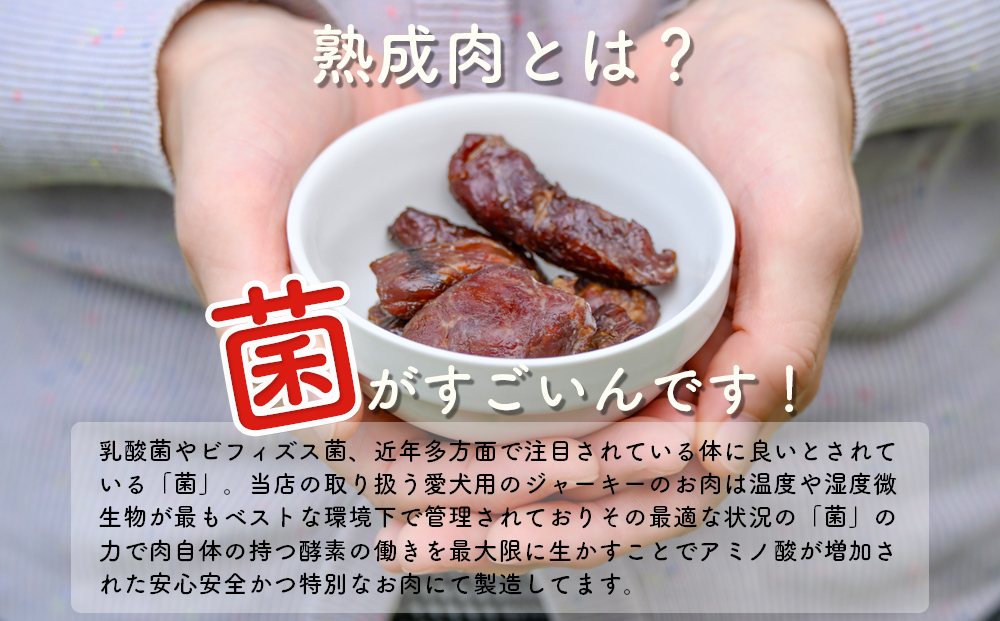 ドックフード 熟成肉ジャーキー 3袋入り