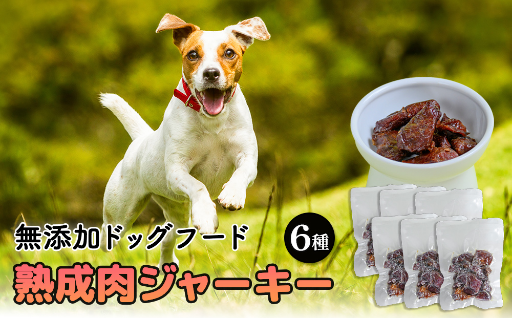 【沖縄県うるま市】ドックフード 熟成肉ジャーキー 6袋入り