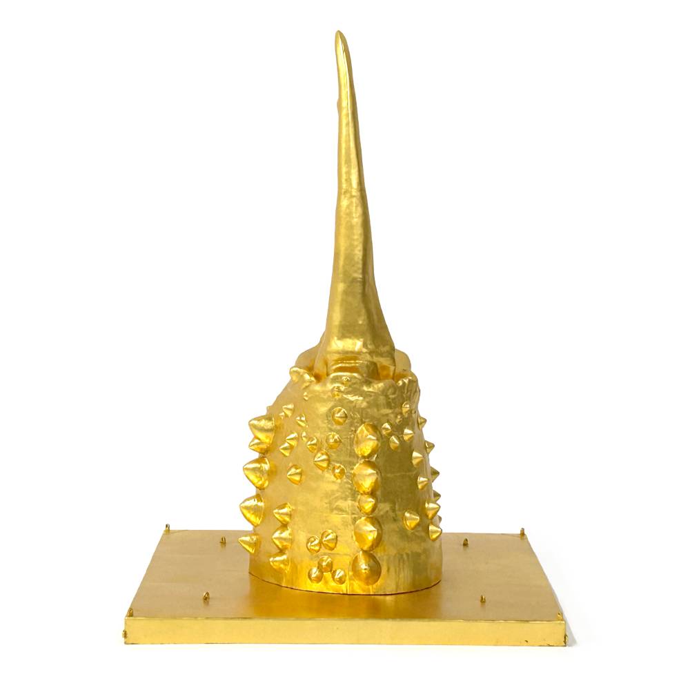 160-13 紋別 カニの爪オブジェ - 金箔版, 小 -