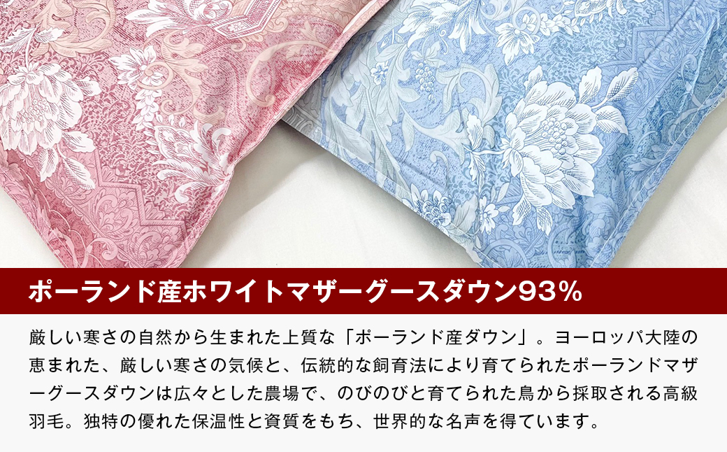 ポーランドマザーグース93％ 80超長綿 肌掛羽毛 400g SL 80マザー04P