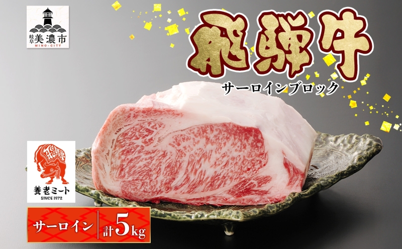 飛騨牛 サーロインブロック 5kg サーロイン ブロック サーロイン肉 ブロック肉 サーロインステーキ ローストビーフ ステーキ 国産 国産牛 和牛 肉 お肉 牛 ビーフ 日本産 和牛ステーキ ご当地 お取り寄せグルメ 送料無料 岐阜県 美濃市