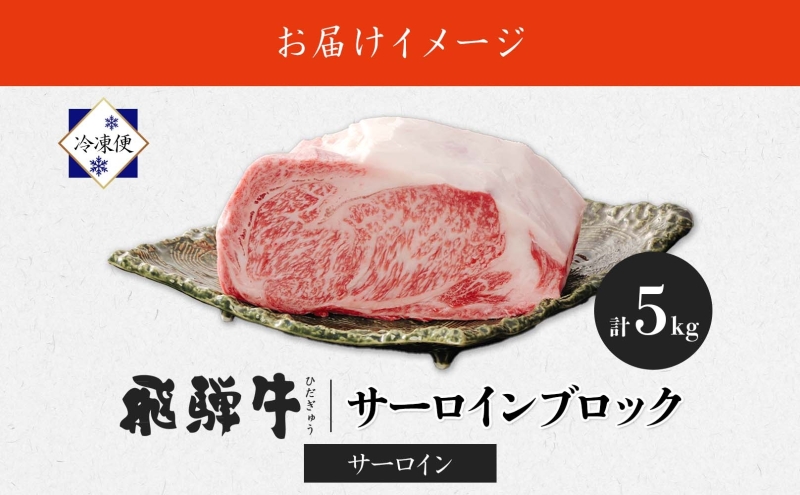 飛騨牛 サーロインブロック 5kg サーロイン ブロック サーロイン肉 ブロック肉 サーロインステーキ ローストビーフ ステーキ 国産 国産牛 和牛 肉 お肉 牛 ビーフ 日本産 和牛ステーキ ご当地 お取り寄せグルメ 送料無料 岐阜県 美濃市