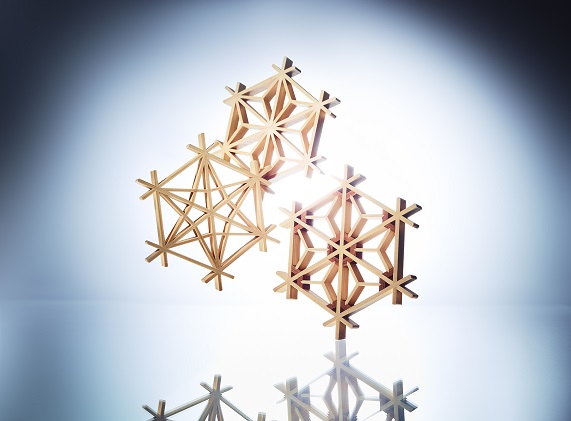 【坂城町片山木工所】組子細工三種（麻ノ葉・竜胆・桜） 民芸品 工芸品 伝統技術 