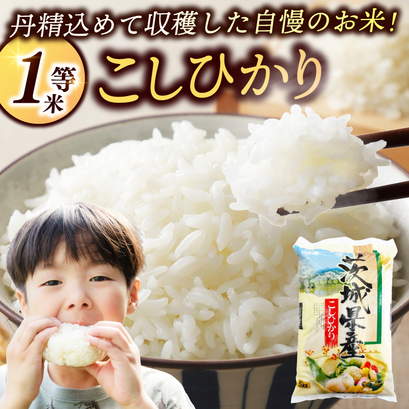 【3ヶ月定期便】★1等米★ コシヒカリ 5kg (総計 15kg)【令和6年産】米 精米 白米 こしひかり 定期便 茨城県 鹿嶋市 国産 送料無料 お米 ごはん おにぎり 冷めても 美味しい 粘り うまみ 厳選 出荷直前精米 ツヤ かおり うまい（KY-20）