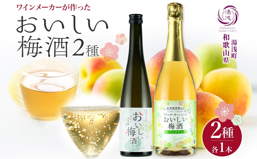 【和歌山県有田郡湯浅町】KG1009_湯浅ワイナリー おいしい梅酒2種セット 各1本 計2本
