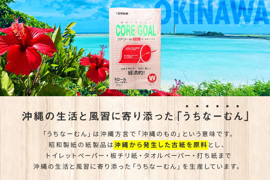 トイレットペーパー CORE GOAL ダブル 65m×6ロール×3P