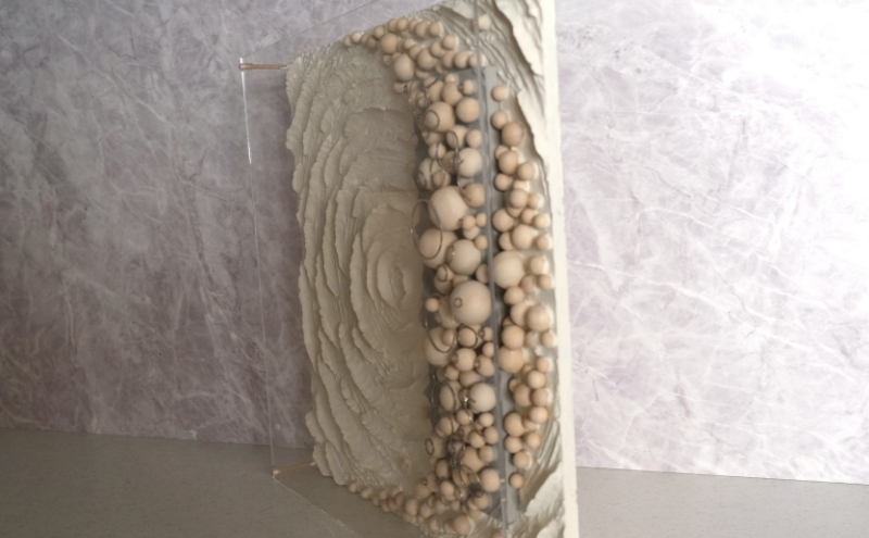 ウォールデコ/スクエア(4) インテリア オリジナル 立体インテリア 壁 装飾 花 フラワー 金属  おしゃれ ギフト プレゼント 岐阜県 海津市