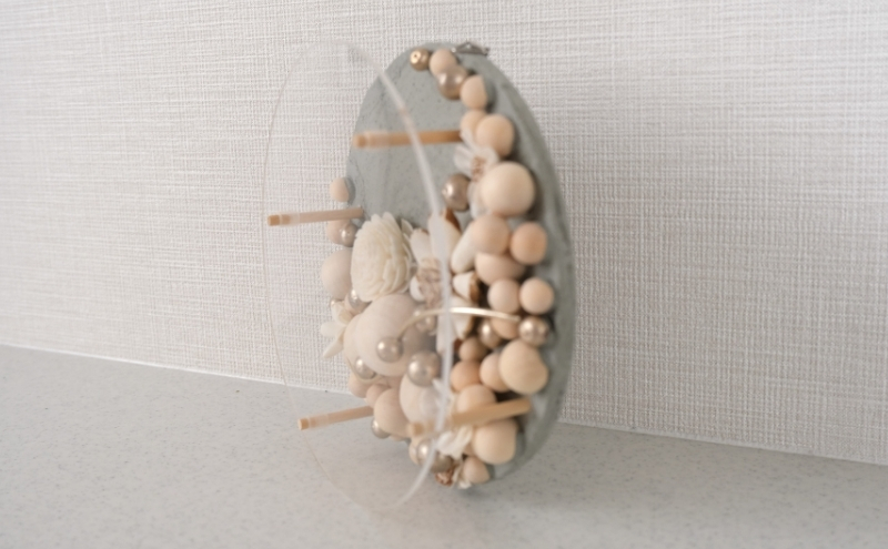 ウォールデコ/サークル(1) インテリア オリジナル 立体インテリア 壁 装飾 花 フラワー ウッド  おしゃれ ギフト プレゼント 岐阜県 海津市