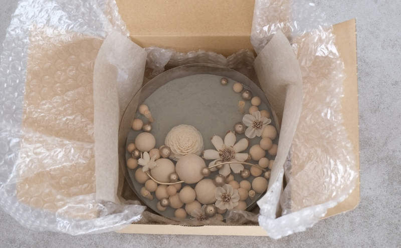 ウォールデコ/サークル(1) インテリア オリジナル 立体インテリア 壁 装飾 花 フラワー ウッド  おしゃれ ギフト プレゼント 岐阜県 海津市