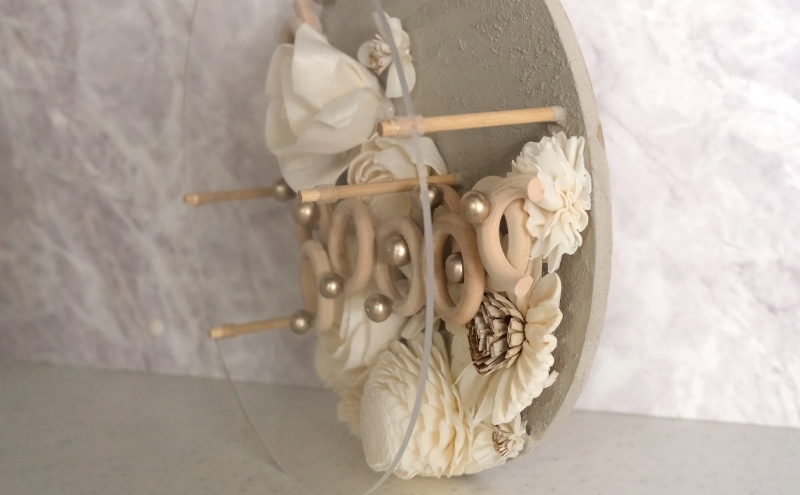 ウォールデコ/サークル(2) インテリア オリジナル 立体インテリア 壁 装飾 花 フラワー ウッド  おしゃれ ギフト プレゼント 岐阜県 海津市