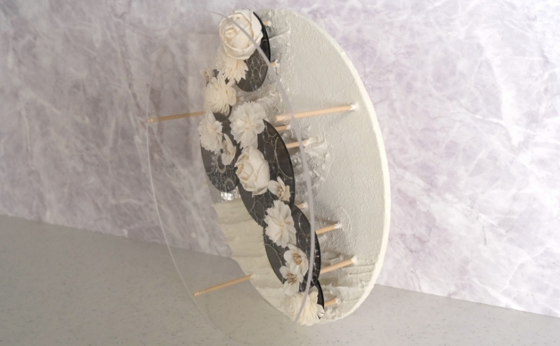 ウォールデコ/サークル(3) インテリア オリジナル 立体インテリア 壁 装飾 花 フラワー アクリル 金属  おしゃれ ギフト プレゼント 岐阜県 海津市