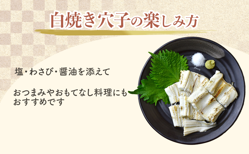 あなご 先行予約 山銀商店 白焼き あなご (合計約300g) 産地直送 穴子 魚介類 アナゴ 