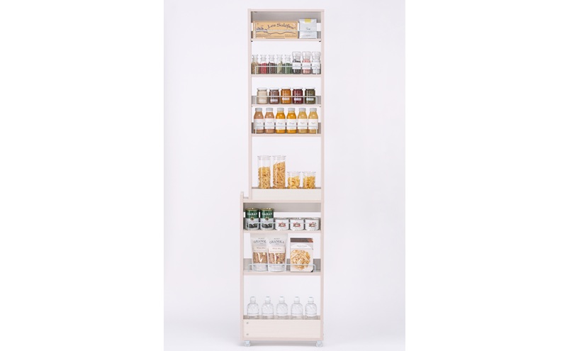 キッチン隙間収納ラック KSRーH120 ホワイト 隙間収納 すきま収納 ラック 12cm キッチンラック スリム キャスター付き ストッカー 収納 おしゃれ パントリー 棚 薄型 冷蔵庫横 洗面所 キッチン収納 アイリスオーヤマ ハイタイプ