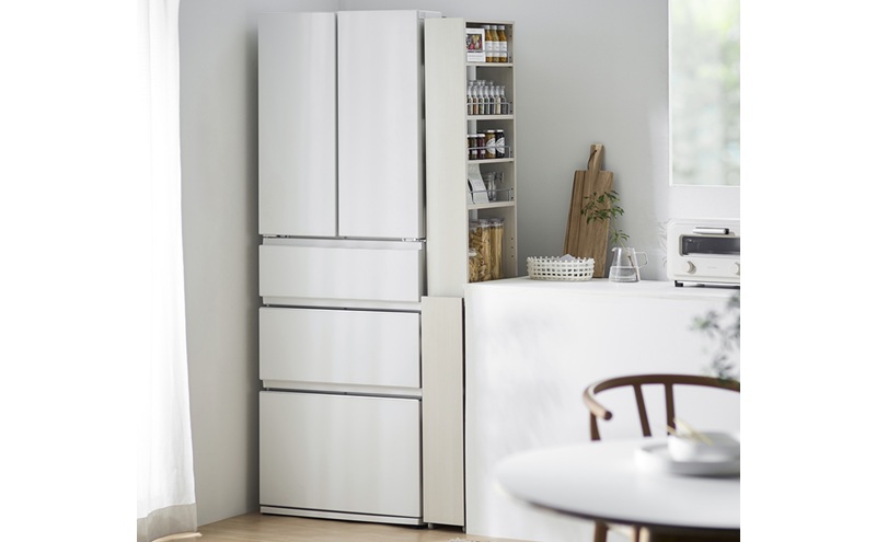 キッチン隙間収納ラック KSRーH160 ホワイト 隙間収納 すきま収納 ラック 16cm キッチンラック スリム キャスター付き ストッカー 収納 おしゃれ パントリー 棚 薄型 冷蔵庫横 洗面所 キッチン収納 アイリスオーヤマ ハイタイプ