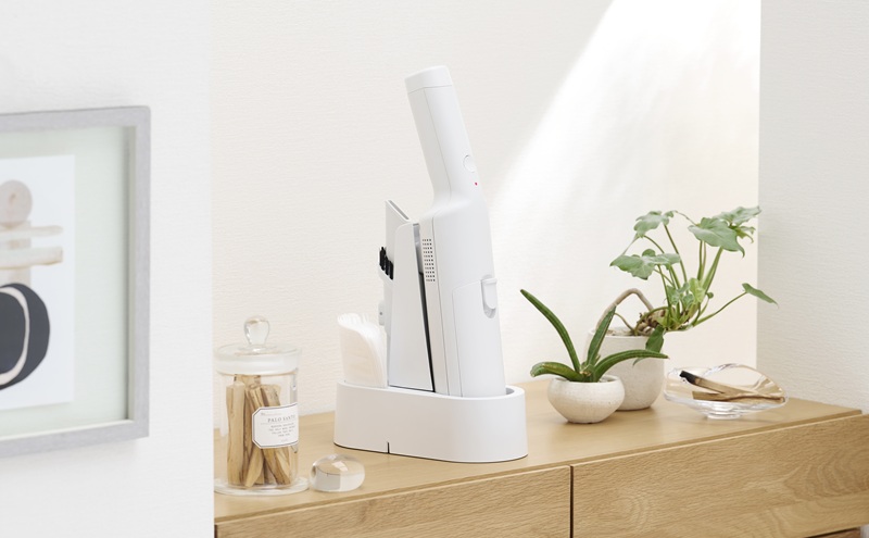 充電式紙パックハンディクリーナー HBD-31-WH クラウドグレー 掃除機 コードレス 充電式ハンディクリーナー アイリスオーヤマ ホワイト クリーナー 軽量 スタンド 軽い 充電スタンド 充電式 吸引力 カーペット パワフル ほこり感知 家電 おすすめ