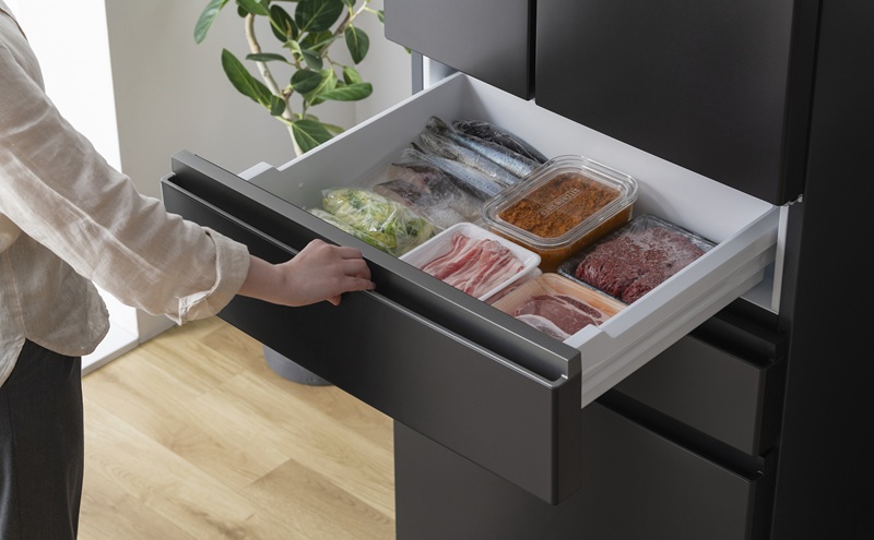 冷凍冷蔵庫 439L IRSN-HF44A-B ブラック 冷蔵庫 アイリスオーヤマ 400l以上 439l 冷凍冷蔵庫 冷凍室が大きい 冷凍室 ソフト冷凍 急速冷凍 自動製氷 ファン式 自動霜取り 観音開き 黒 おしゃれ 二人暮らし ファミリー 大型 省エネ 大凍量