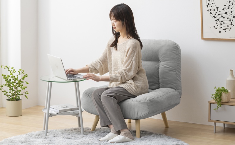 2WAY一人掛けポケットコイルソファ WPCSー1S ライトグレー ソファー 一人用 ソファ 一人掛け 脚 取り外し 座椅子 リクライニング おしゃれ 北欧 ロータイプ リクライニングチェア ポケットコイル 2way 一人暮らし アイリスオーヤマ