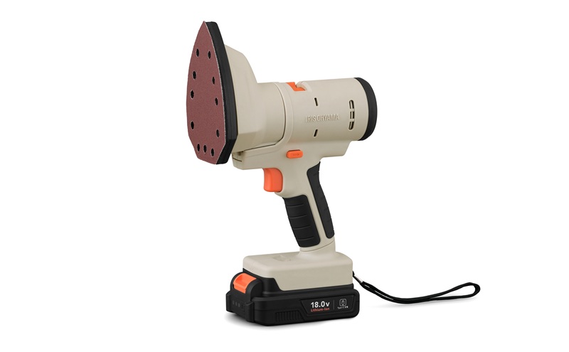 マルチギア サンダーヘッド 18V JM18SN サンドベージュ 電動工具 電動サンダー 18V マルチギア専用ヘッドパーツ コードレス 研磨 粗削り ヤスリ掛け ペーパー付 取り付け簡単 工具 DIY アイリスオーヤマ