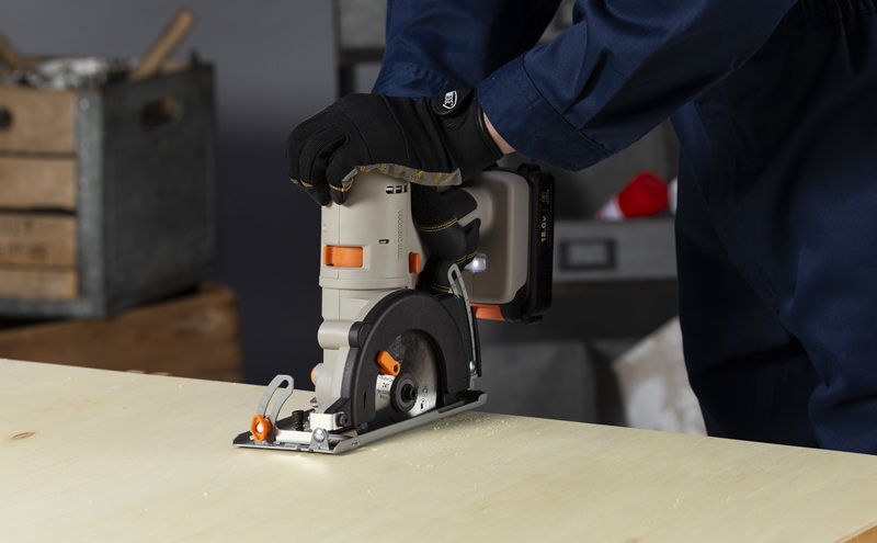 マルチギア 丸ノコヘッド 18V JM18CS サンドベージュ 電動工具 電動丸ノコ 丸鋸 18V マルチギア専用ヘッドパーツ コードレス のこ刃 レンチ 平行定規 取り付け簡単 工具 DIY アイリスオーヤマ