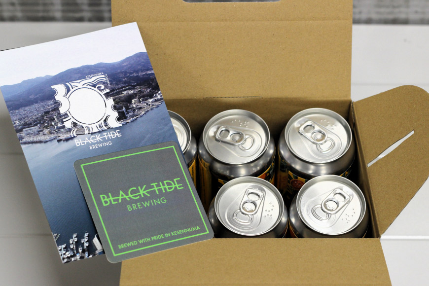 宮城県気仙沼市のふるさと納税 【できたて直送！】 BTB クラフトビール 6缶 セット [BLACK TIDE BREWING 宮城県 気仙沼市 20565554] 酒 ビール びーる 飲み比べ クラフト お酒 地ビール