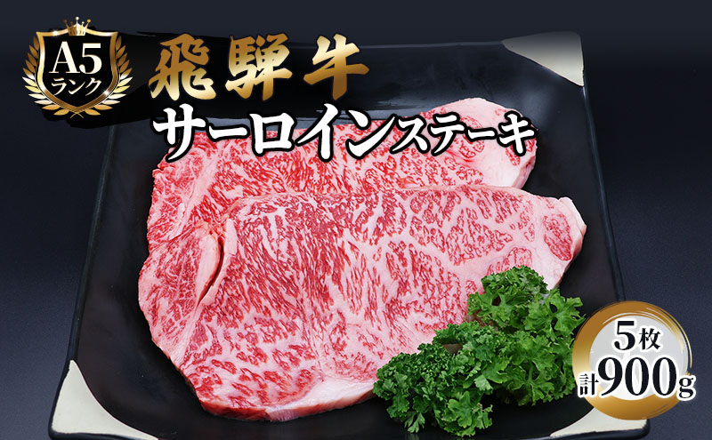 [CF]ふるさと納税 飛騨牛 牛肉 ステーキ サーロイン 180g×5枚 計900g A5 和牛
