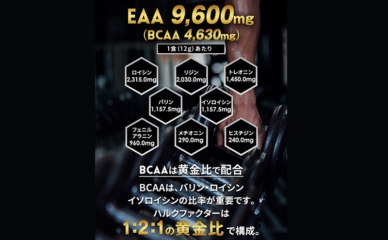 【CF】モンドセレクション金賞 ハルクファクター EAA 青りんご風味 大容量 520g 必須アミノ酸 BCAA プロテイン 人気 おいしい 筋トレ サプリメント 美容 燃焼系 ダイエット サプリ 国産 アップル りんご 楽天ランキング1位 