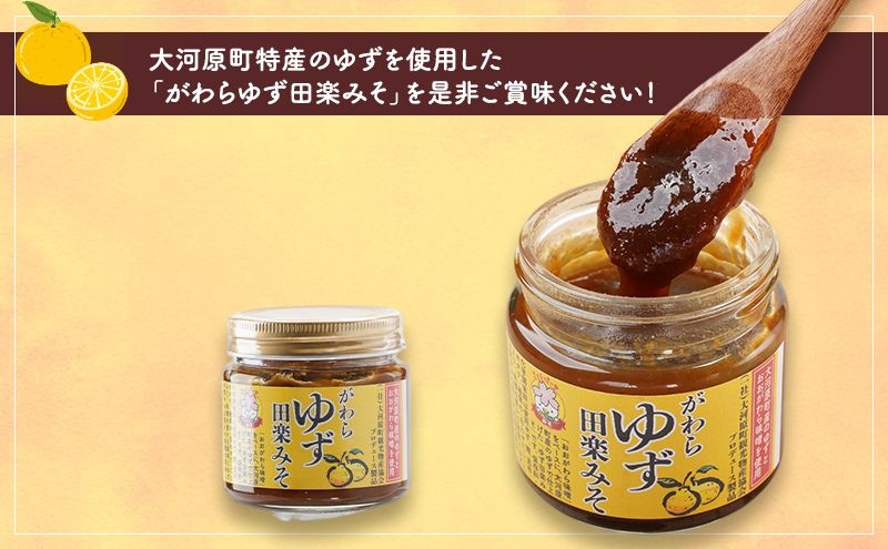 大河原町観光物産協会「がわらゆず田楽みそ」2個セット 加工食品 調味料 田楽 みそ 味噌 薬味 味付け 田楽味噌 