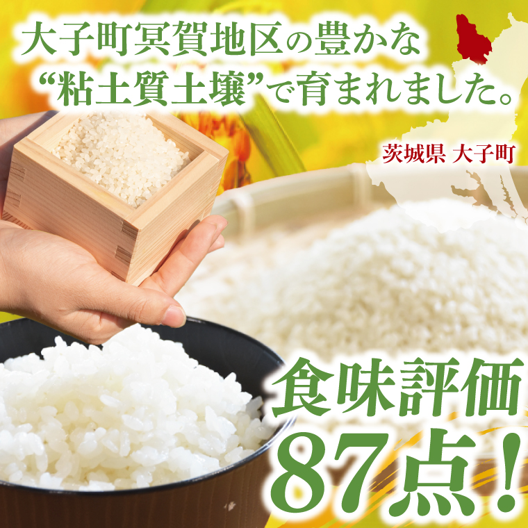 【先行予約】【9月下旬より順次出荷予定】新米5kg 「名土のみやげ」コシヒカリ（白米）令和7年産｜茨城県 大子町 奥久慈 米 精米 ご飯 数量限定(DB001)