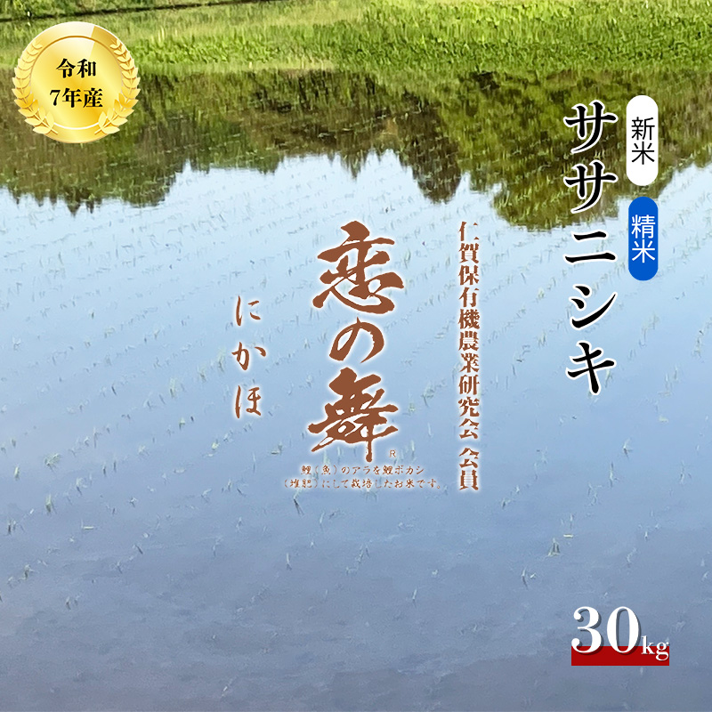 特別栽培米 恋の舞 ササニシキ にかほ 精米 30kg