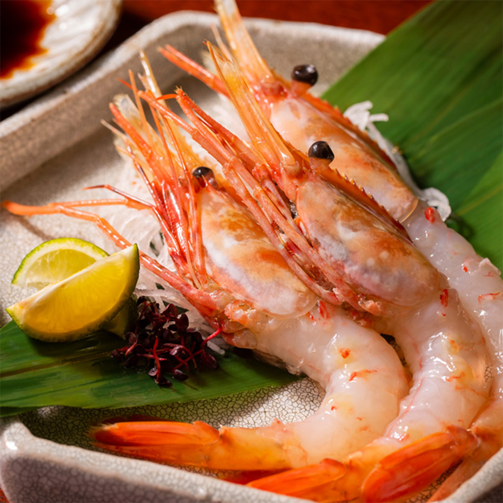 北海道羽幌町のふるさと納税 超速リキッド凍結でドリップゼロ！北海道羽幌産甘えび・ぼたんえびセット計400g【03128】