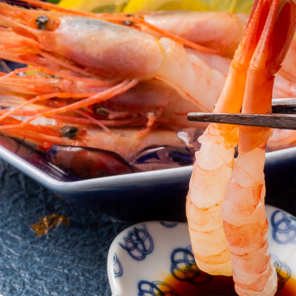 北海道羽幌町のふるさと納税 超速リキッド凍結でドリップゼロ！北海道羽幌産甘えび・ぼたんえびセット計400g【03128】