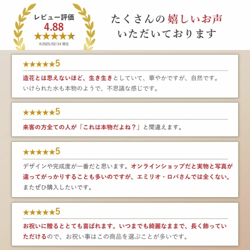 アートフラワー エミリオ・ロバ ファレノプシスリップピンクS TTNTA50120