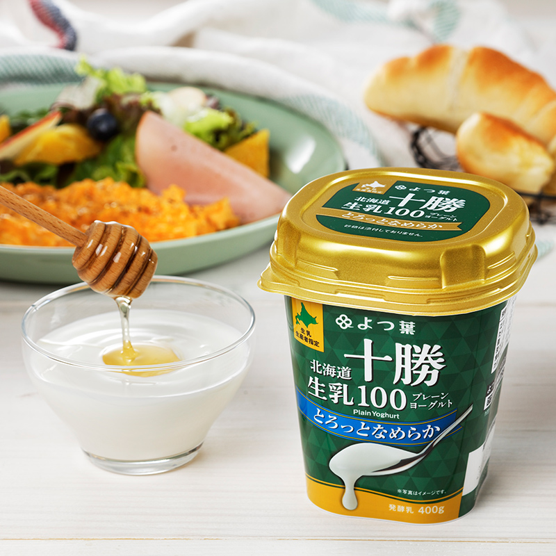 よつ葉 「北海道十勝プレーンヨーグルト 生乳100 しっかりなめらか・とろっとなめらか」6個セット 400g×各3【 よつ葉 北海道十勝プレーンヨーグルト 生乳100％ タンパク質 菌 効果 腸活 レシピ アレンジ 水切り はちみつ  やわらか 北海道 十勝 幕別 】