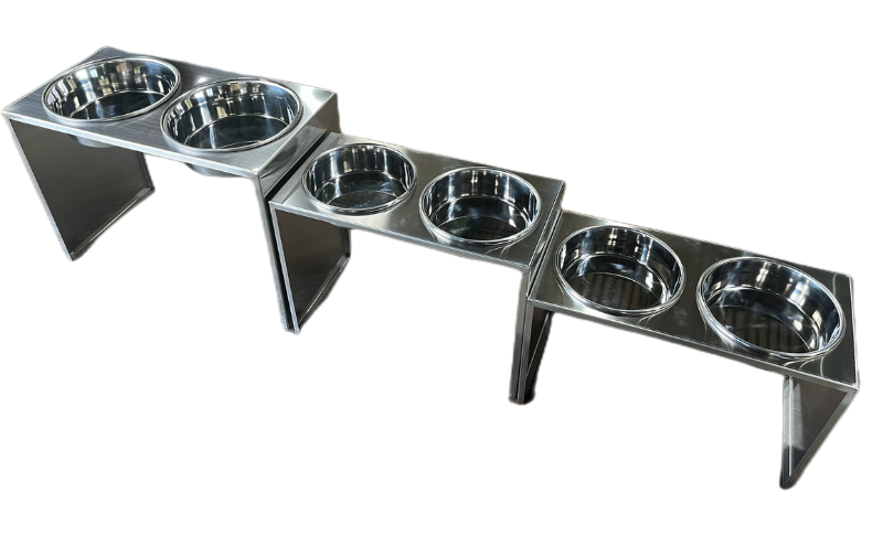 ごはん台 大きなわんちゃんのごはん台（中） ペット ペット用品 犬 テーブル 食事 給水 エサ台 オールステンレス 日進市 愛知県