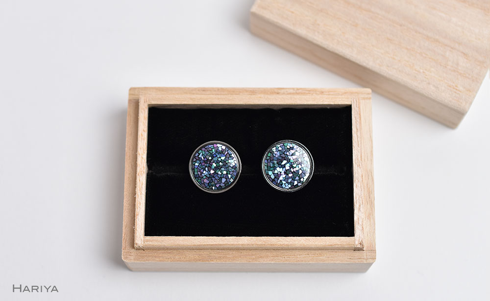 螺鈿モザイク 白蝶貝カフス F6P-1070