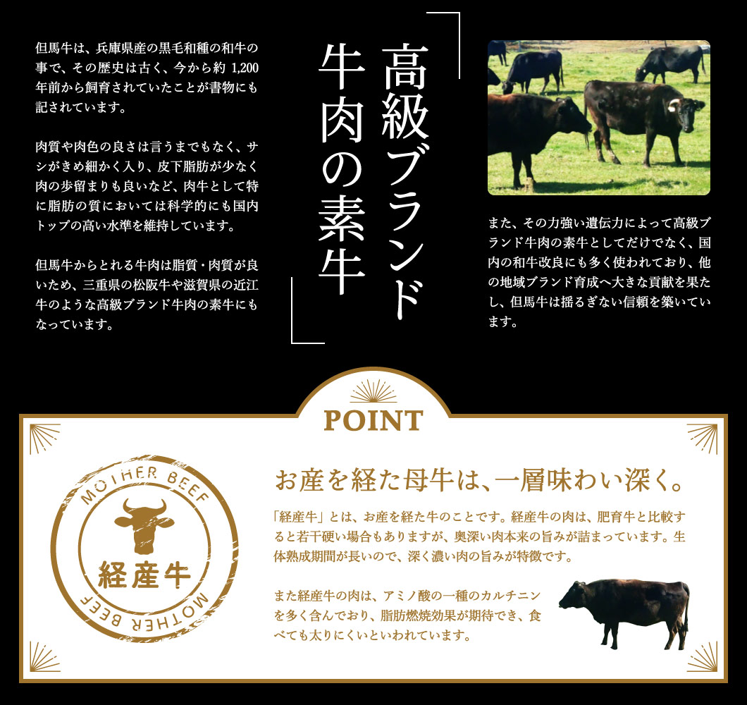 兵庫県市川町のふるさと納税 但馬牛経産牛　焼肉用（肩・モモ）500ｇ 010AA05N.／焼肉セット 黒毛和牛 いちかわ精肉店 経産牛 牛肉 国産 bbq バーベキュー 焼き肉セット アウトドア キャンプ 冷凍 焼き肉用