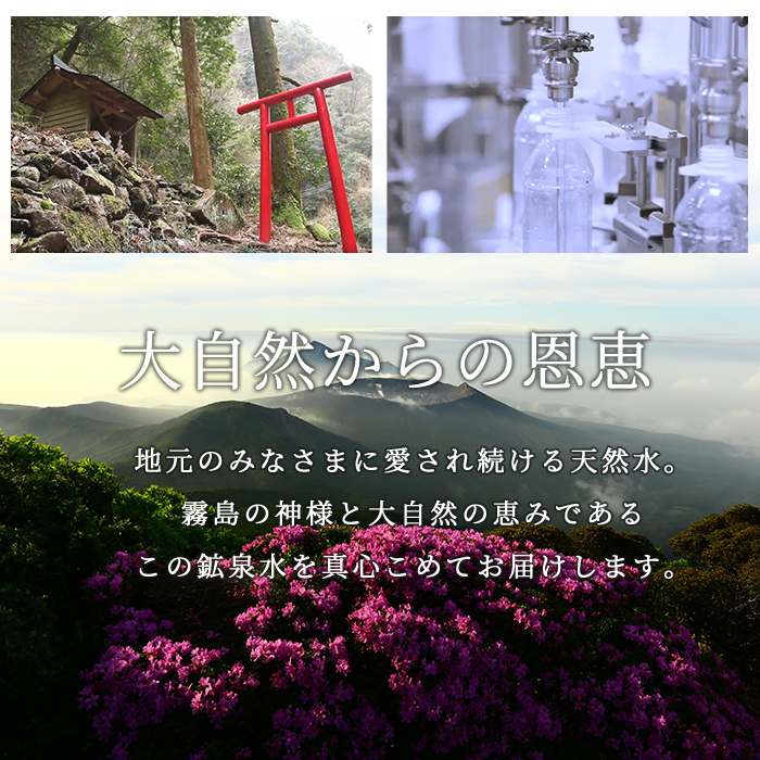 鹿児島県霧島市のふるさと納税 A0-360 ＜年内発送＞関平鉱泉水(ペットボトル)2L×10本！霧島山麓の大自然の中から湧出する温泉水♪美容と健康のミネラル成分シリカが豊富なミネラルウォーター【関平鉱泉所】霧島市 シリカ水 天然水