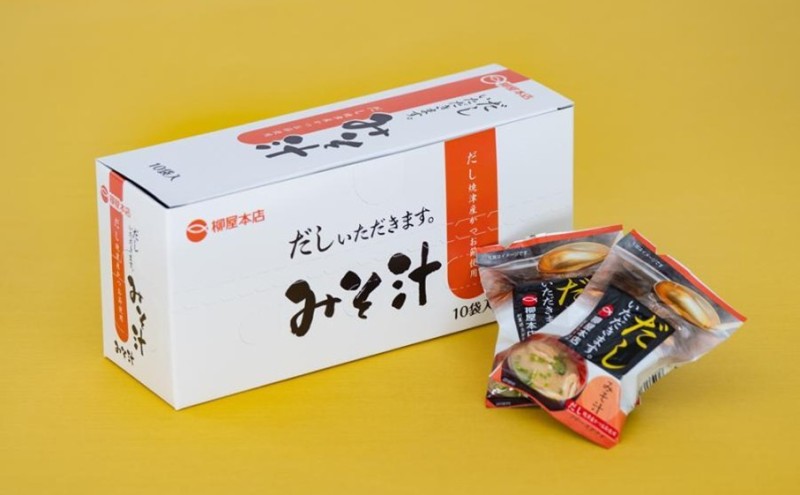 フリーズドライ 柳屋本店 だしいただきます みそ汁 10食入×2箱 計20食分 味噌汁