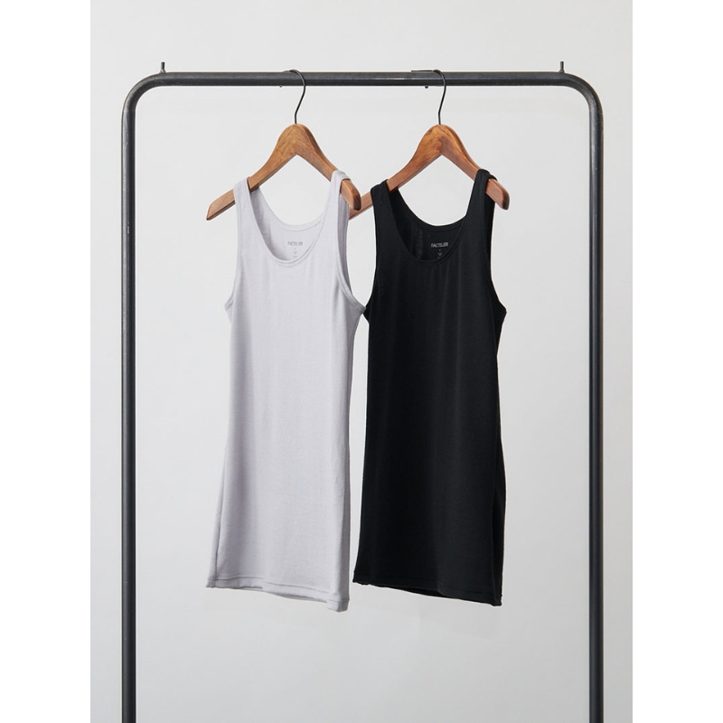 365日のメリノウールインナー advance タンクトップ グレー